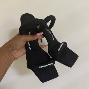 Alexander Wang Julie logo-print heels